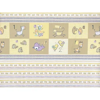 Mirtex Látka FLANEL 150/14711-2 Dětský vzor zvířátka na béžovém podkladu šíře 150cm Velkoobchod Ceník: VELKOOBCHOD: po celých rolích, bez odvíjení