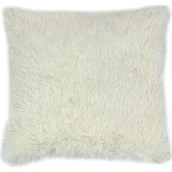 Bytový textil Povlak na polštář s dlouhým vlasem SMETANOVÝ - 40x40cm