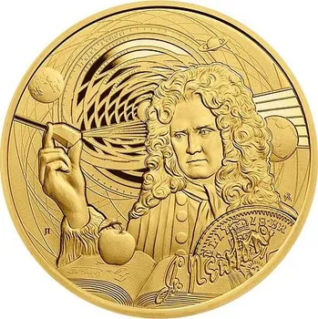 Exkluzivní zlatá mince Sir Isaac Newton 1 Oz 2022 (Icons of Inspiration) - (3.)