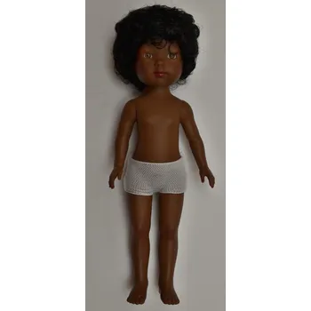 Panenka Realistická panenka Omar bez oblečení od firmy Vestida de Azul (Černé kudrnaté vlasy )