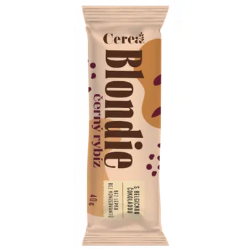 Čokoládová tyčinka Cerea Blondie 40 g bílá čokoláda/černý rybíz