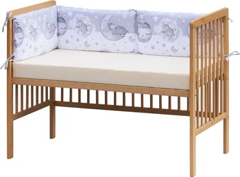 Příslušenství pro dětskou postel a kolébku Scarlett Lucy mantinel do postýlky 4dílný 180 x 30 cm šedý