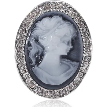 Brož B-TOP Vintage brož s kamínky 64562