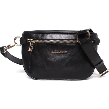 Kabelka Dámská luxusní kožená ledvinka Marta Ponti no. 13 černá | KabelkyproVas.cz