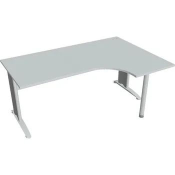 Kancelářský vozík HOBIS kancelářský stůl pracovní, sestava levá - CE 1800 60 L, šedá + doprava zdarma