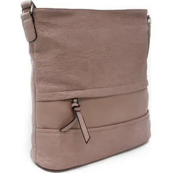 Kabelka Světle růžová dámská zipová crossbody kabelka Betuel