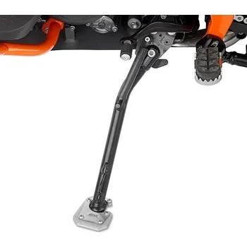 Rám pro motocykl ES7714 rozšíření bočního stojánku KTM 1290 Super Adventure S (21-24), stříbrné hliníkové