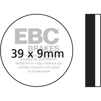 Brzdová destička Brzdové destičky EBC FA100