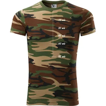 Pánské tričko Sweat meter-minutes - Army CAMOUFLAGE - S ( Hnědý maskáč )