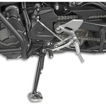 Rám pro motocykl ES2122 rozšíření bočního stojánku Yamaha MT-09 Tracer 850 (15-17)/Niken 900, stříbrné hliníkové