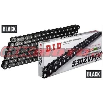 Řetězová sada pro motocykl D.I.D (Japonsko) Řetěz DID 530ZVM-X BLACK Raven Edition - X-ring - 116 článků