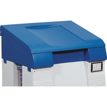 Dílenský stůl Víko na čisticí stůl bio.x z polyethylenu (PE), modré, se závěsem a materiálem k upevnění