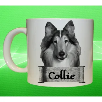 hrnek s pejskem Kolie dlouhosrstá