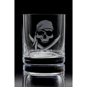 Sklenice 2x Sklenice Whisky 280 ml - motiv Pirát, Vyberte variantu nápojového skla s tímto motivem Lara 160 ml pivní sklenice