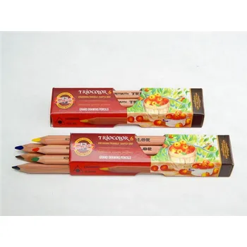 Pastelka Pastelky Kohinoor, trojhranné, 3151-6 Natur, 6 kusů, silné,