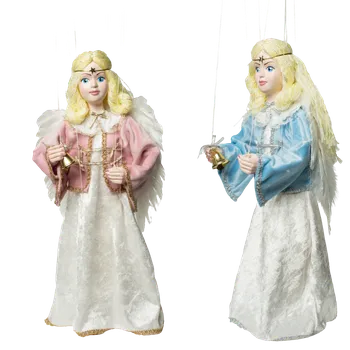 Vánoční dekorace Anděl Růžová