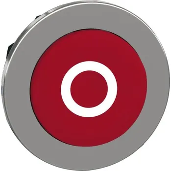 Elektroinstalační materiál SCHN ZB4FL432 Ovládací hlavice stiskací s přesahem, zapuštěné provedení, Rudá, se symbolem