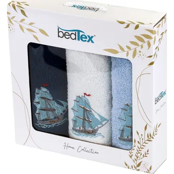 Utěrka Dárková sada froté ručníčků 3 ks Lodě