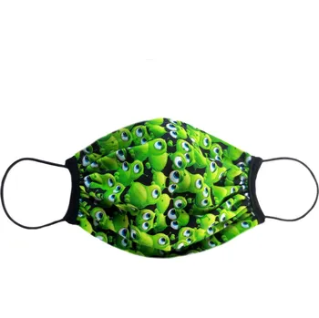 rouška Iris Rouška dvojitá s kapsou vzor Zelené bacily