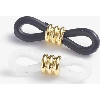 Materiál na výrobu šperku Koncovky na brýle 20mm zlaté - 1Ks - Černá / 1Ks