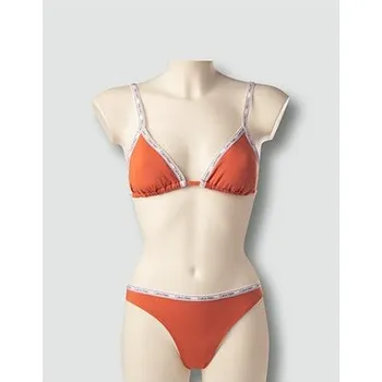 Dámské oblečení Vrchní díl plavek KW0KW01604 - GOU Skořicová - Calvin Klein skořicová S