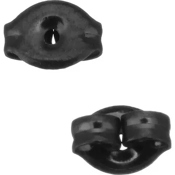 Materiál na výrobu šperku Ocelové zarážky černé - 1Ks+B - 1Ks