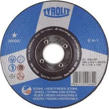 Brusný kotouč Tyrolit kotouč brusný A30P-BF Basic, 230 x 6,0 x 22,2 mm - 049-297333
