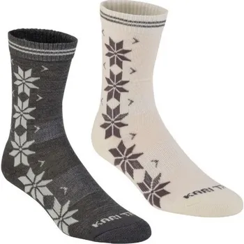 Pánské ponožky Ponožky KARI TRAA Vinst Wool 2pack Barva: Dus, Velikost: 36-38 EU