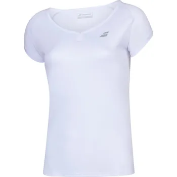 Babolat Play Cap Sleeve Top Woman White/White (L)
