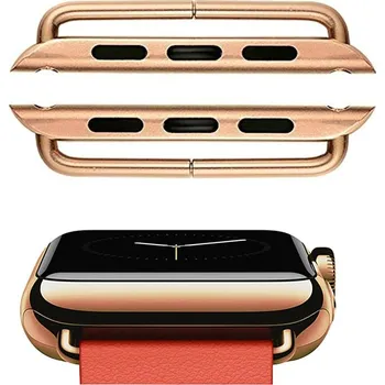 Materiál na výrobu šperku Růžovo Zlaté Konektory 316L pro Apple hodinky 38-44mm - 2Ks - 38-40mm