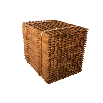 Plotový sloupek Dřevěná plotovka půlkulatá - dl. 120 cm, š. 6 cm