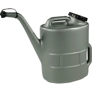 Konev Tankovací konev na palivo se sítkem 12l Hünersdorff (KP-8212) (Konvice čerpací stanice 12 l pro čerpací stanice, ideální pro dílny a hobby použití. Odolná vůči oleji, naftě, benzínu a zředěným kyselinám s pohyblivým výtokovým hrdlem.)