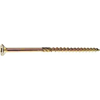 Vrut Konstrukční vrut 4,0x60 TX, zapuštěná hlava, zinek žlutý, 200ks