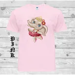 detske-levne-bavlnene-tricko-potisk-slon-tanecnice Barva: Pink - růžová, velikost: 92
