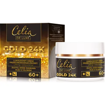Pleťový krém Celia Gold 24K Luxusní krém proti vráskám 60+ (Lifting a výživa)