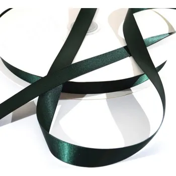 Stuha Saténová stuha 40 mm / 1 m - temně zelená