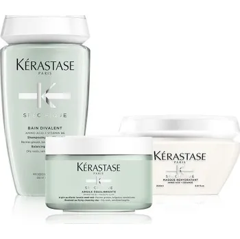 Vlasová regenerace VÝHODNÝ SET: Kérastase Divalent Rutina Rutina pro mastné kořínky a zcitlivělé délky