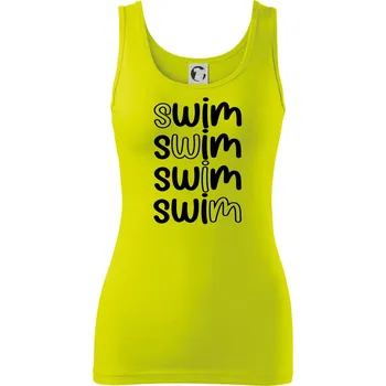 Swim nápis - Dámské tílko - S ( Limetková )