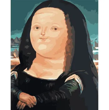 MASTER Malování podle čísel Fat Mona Lisa 50 x 40 cm