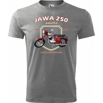 Pánské tričko STRIKER Tričko Jawa 250 panelka Barva: Šedá, Velikost: XL