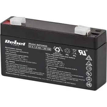 Auto-moto baterie Baterie olověná 6V 1.3Ah REBEL BAT0400