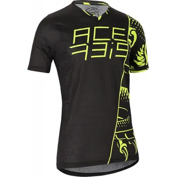 cyklistický dres Dres Acerbis MTB Combat black/yellow vel. S
