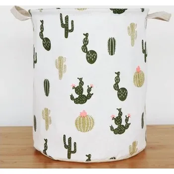 úložný prostor na hračky Plátěný úložný koš s uchy, 42x33 cm, více motivů Motiv: kaktusy
