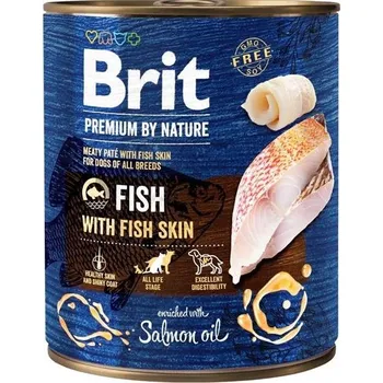 Krmivo pro koně Brit Premium by Nature Dog konz. - Fish with Fish Skin 800 g