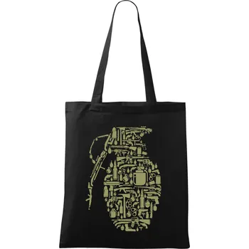 Granát ikony - Taška bavlněná - 42 x 38 cm ( Černá )