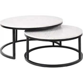 Konferenční stolek Richmond Set mramorových konferenčních stolků Lexington 76/91,5 cm