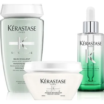 Vlasová regenerace VÝHODNÝ SET: Kérastase Divalent Rutina 2 Rutina pro mastné kořínky a zcitlivělé délky