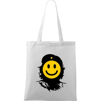 Nákupní taška Che Smiley - Taška bavlněná - 42 x 38 cm ( Bílá )
