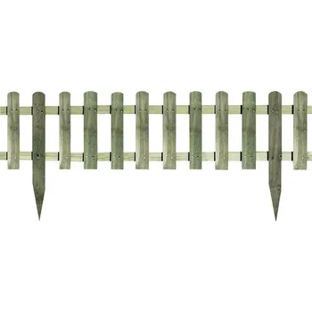 Plot Dřevěný plot mini 120 x 30/45 cm přírodní impregnovaný