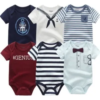 Kojenecký body 6 ks kojenecké body s krátkým rukávem - chlapecké mix Věk: 6M, Set: Set 11